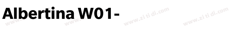 Albertina W01字体转换